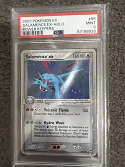 SALAMENCE EX PSA 9 Power Keepers 96/108 Holo Pokemon Card - Image 1