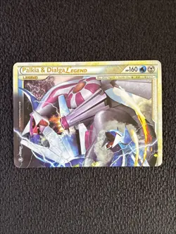 Palkia & Dialga Legend TOP 101/102 Holo Pokemon TCG Card HGSS Triumphant LP - Image 1