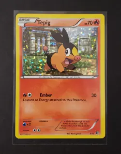 Tepig 2011 Pokemon Card TCG Promo 3/12 Holo Foil Great Condition - Image 1