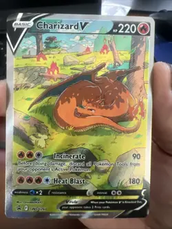 Pokemon TCG Charizard v SWSH260 Sword & Shield Promo Card NM - Image 1