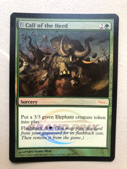 Mtg Carte Magic Grand Prix Promos Call of the Herd FOIL English LP - Image 1