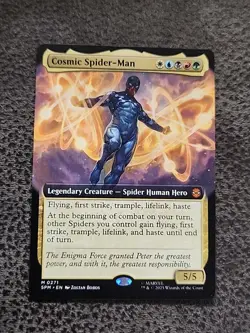 MTG Magic The Gathering Spider-Man EXTENDED ART Cosmic Spider-Man - Image 1