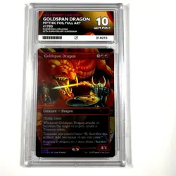 2024 MTG Secret Lair Goldspan Dragon Rainbow Foil ACE 10 D&D 50th Anniversary - Image 1