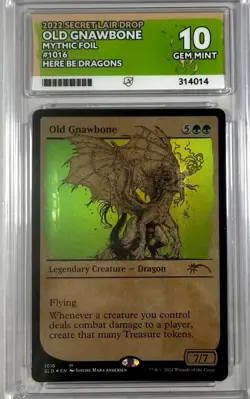 Old Gnawbone 2022 SLD 1016 Here Be Dragons Foil Ace 10 Gem Mint - Image 1