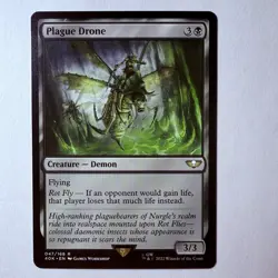 Magic The Gathering Mtg Plague Drone Rare Warhammer 40K Ruinous Powers - Image 1