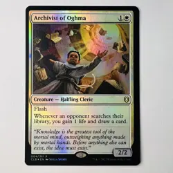 Magic The Gathering Mtg Foil Archivist of Oghma Baldur's Gate Excellent Rare - Image 1