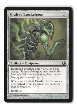 Grafted Exoskeleton 162 HP Normal Scars of Mirrodin MTG - Image 1