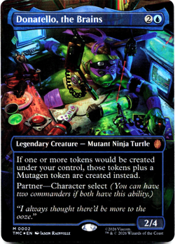 Donatello, the Brains (Borderless FOIL) Commander: Teenage Mutant Ninja Turtles - Image 2