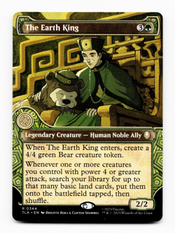 The Earth King (Showcase) - [Avatar: The Last Airbender] MTG Magic - NM/M 🌳 - Image 1