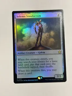 Solemn Simulacrum Foundations Foil Magic the Gathering MTG - Image 1