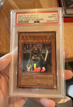 Yu-Gi-Oh! D.D. Warrior Lady Dark Crisis 1st Edition Super Rare DCR-027 PSA 10 - Image 1