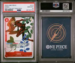 One Piece 2023 Sanji Gift Collection OP01-013 Rare PSA 10 Gem Mint - Image 3
