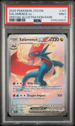 2025 POKEMON JTG EN - JOURNEY TOGETHER 187/159 SALAMENCE EX SIR PSA 9 MINT 🔥 - Image 1
