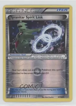 Tyranitar Spirit Link Reverse Foil Pokemon XY Ancient Origins #81 - Image 1