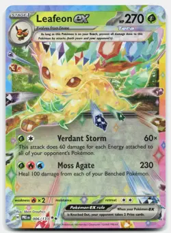 Leafeon ex 006/131 Double Rare Prismatic Evolutions Pokemon Near Mint - Image 1