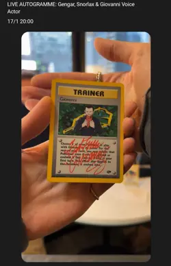 🔥 GIOVANNI 18/132 HOLO GYM CHALLENGE SIGNED TED LEWIS 🔥 Pokemon TEAM Rocket - Image 4