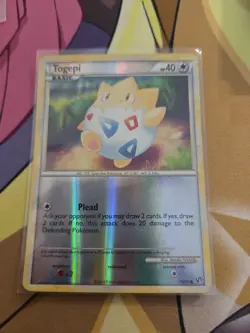 Pokemon TCG Togepi Undaunted 70/90 Common Reverse Holo LP - Image 1