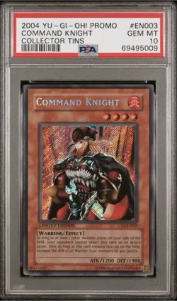 Command Knight CT1-EN003 2004 Collectors Tin Limited Edition PSA 10 - Image 1