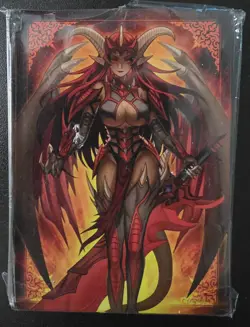 Yugioh Amanda Lapalme Sleeves Mana Moon - Queen Red Dragon Archfiend X70 YGOSize - Image 2