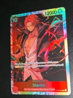 One Piece TCG - Shanks OP09-004 SR English Trading Card - Image 1
