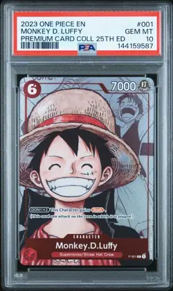 2023 One Piece Premium Bandai 25th Edition Monkey D. Luffy 001 PSA 10 - Image 1