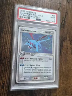 Pokemon Salamence EX 96/108 Holo Rare Card EX Power Keepers 2007 PSA 9 Swirl! 🌀 - Image 1
