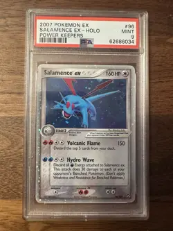 Pokemon TCG Salamence EX Power Keepers Holo Rare Card 96/108 PSA 9 - Image 1