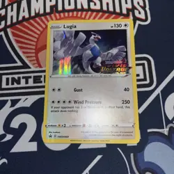 Pokemon Card Lugia SWSH069 Vivid Voltage Prerelease Stamped Promo Near Mint - Image 1