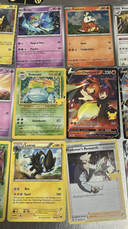 Pokemon Card and Coin Lot Misc Holos Vmax Zapdos Charizard Mewtwo Gyardos Match - Image 3