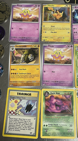 Pokemon Card and Coin Lot Misc Holos Vmax Zapdos Charizard Mewtwo Gyardos Match - Image 4