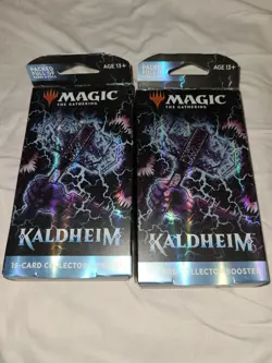MAGIC THE GATHERING KALDHEIM 15 CARD COLLECTOR BOOSTER PACK LOT OF 2 - Image 1