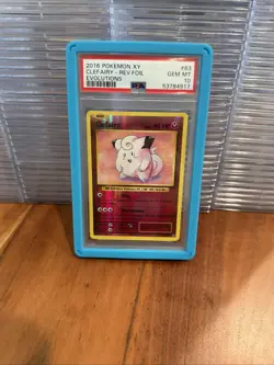 Pokemon TCG Clefairy Reverse Holo Card 63/108 Evolutions PSA 10 Gem Mint - Image 1