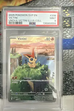 Victini 208 Sv: Scarlet & Violet Promo Cards Holo PSA 9 - Image 1