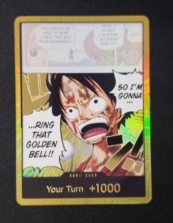 One Piece CG - DON!! Card (Luffy) (Gold) - Adventure on Kami's Island OP15-EB04 - Image 1