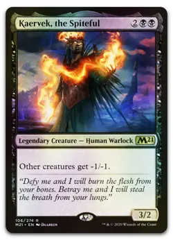 Kaervek, the Spiteful #106 (Foil) (NM) Core Set 2021 M21 Magic MTG - Image 1