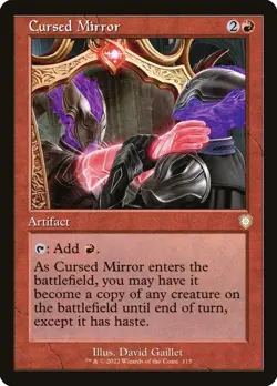MTG - Cursed Mirror (Retro) - The Brothers' War - X1 - (NM) - #O6542 - Image 1
