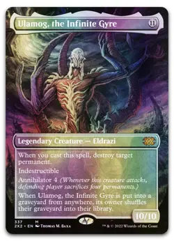 Ulamog, the Infinite Gyre (Borderless) #337 (Foil) NM Double Masters 2022 - Image 1