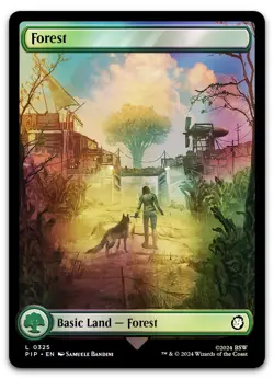 Forest (0325) #325 (Foil) (NM) Fallout PIP Magic MTG - Image 1