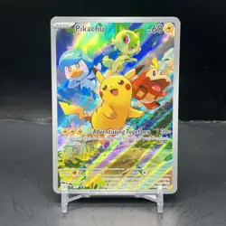 Pokemon TCG Pikachu SVP 027 Black Star Promo NM - Image 1