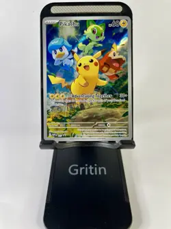 Pokemon TCG Pikachu SVP 027 Paldea Evolved Black Star Promo NM - Image 1