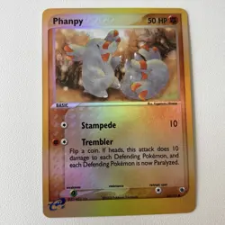 Phanpy 62/109 EX Ruby Sapphire 2003 Reverse Holo e-Series Pokemon Card TCG NM - Image 1