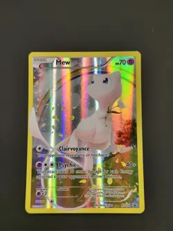 Pokemon TCG Mew XY110 Black Star Promo 20th Anniversary Mythical Collection - Image 1