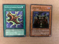 YuGiOh - The Flute of Summoning Dragon/Lord of D. pair bundle / LP / Super Rare - Image 1