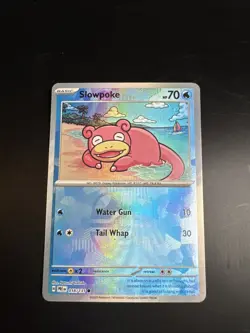 Pokemon TCG Prismatic Evolutions Slowpoke 018/131 Master Ball - Image 1