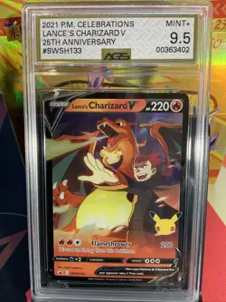 2021 Pokemon celebrations lances Charizard V 25th anniversary #SWSH133 - Image 1