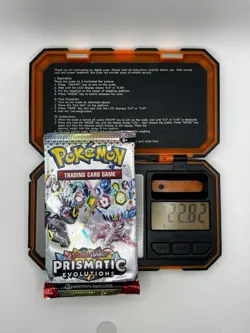 22.82g HEAVY Pokemon TCG Prismatic Evolution Booster Pack!Possible GOD/DEMI pack - Image 1