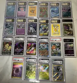 Lot Of 22 Graded Pokemon Slabs CGC, WAG, RPA, PSA - Image 1
