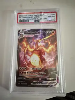 Pokemon Charizard VMAX SWSH261 Sword & Shield Promo Ultra-Premium FA PSA 8 Holo - Image 1