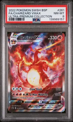 Pokemon Charizard VMAX SWSH261 Sword & Shield Promo Ultra-Premium FA PSA 8 Holo - Image 2