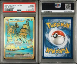 Wo-Chien EX 240/091 Paldean Fates Gold Hyper Rare PSA 10 Gem Mint Pokemon TCG - Image 3
